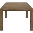 Rell Dining Table w Leaf- Knotty Oak Veneer Top- Antique Brown 64-82 Inch