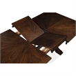 Mali Dining Table w Butterfly Leaf- Trestle Base- Dark Brown 64-82 Inch