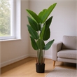 James Artificial Bird of Paradise Palm Tree- Set of 2- Green 63 Inch