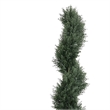 Syna Spiral Artificial Cedar Tree w Pot- Set of 2- Green Poly Silk 71 Inch