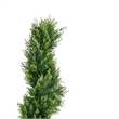 Syna Spiral Cedar Tree- Set of 2- Two-Tone Green Poly Silk 71 Inch