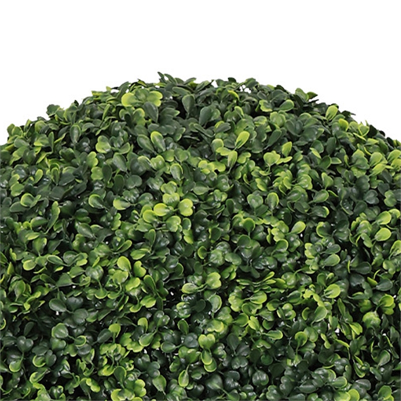 Sophie Faux Boxwood Topiary Balls- Set of 2- Green Poly Silk 19 Inch