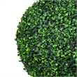 Yuko Artificial Boxwood Ball Topiary Tree with Black Pot- Lifelike 24 Inch