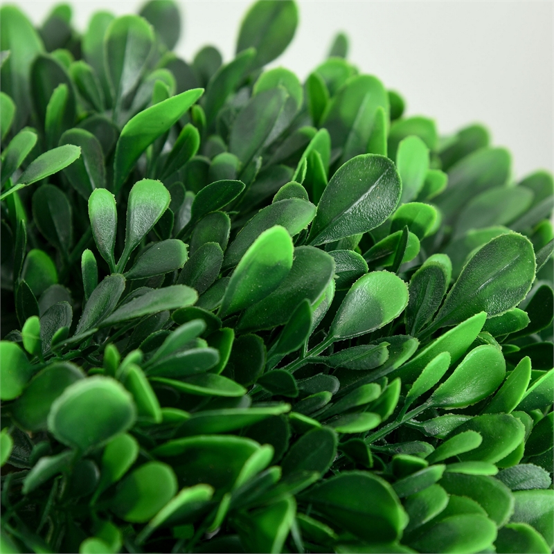 Farah Artificial 3 Ball Boxwood Topiary Tree- Lifelike Poly Silk 43 Inch