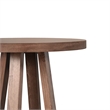 Mika Dining Pub Table- 30 Inch Round Top with Cross Base- Wheat Brown