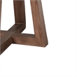 Mika Dining Pub Table- 30 Inch Round Top with Cross Base- Wheat Brown