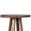 Mika Dining Pub Table- 30 Inch Round Top with Cross Base- Wheat Brown