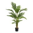 Anva Artificial Palm Tree- Pre-Potted Design- Green Iron-Poly Silk 59 Inch