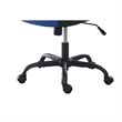 Gaming Office Chair w Casters- Foam Fill Black and Blue Faux Leather