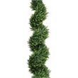 Javy Cypress Pine Tree- Spiral Topiary- White Planter- Green 83 Inch