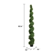 Javy Cypress Pine Tree- Spiral Topiary- White Planter- Green 83 Inch