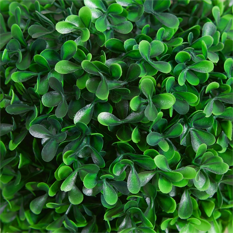 Lesli Double Ball Boxwood Topiary Trees- Set of 2- Green 24 Inch
