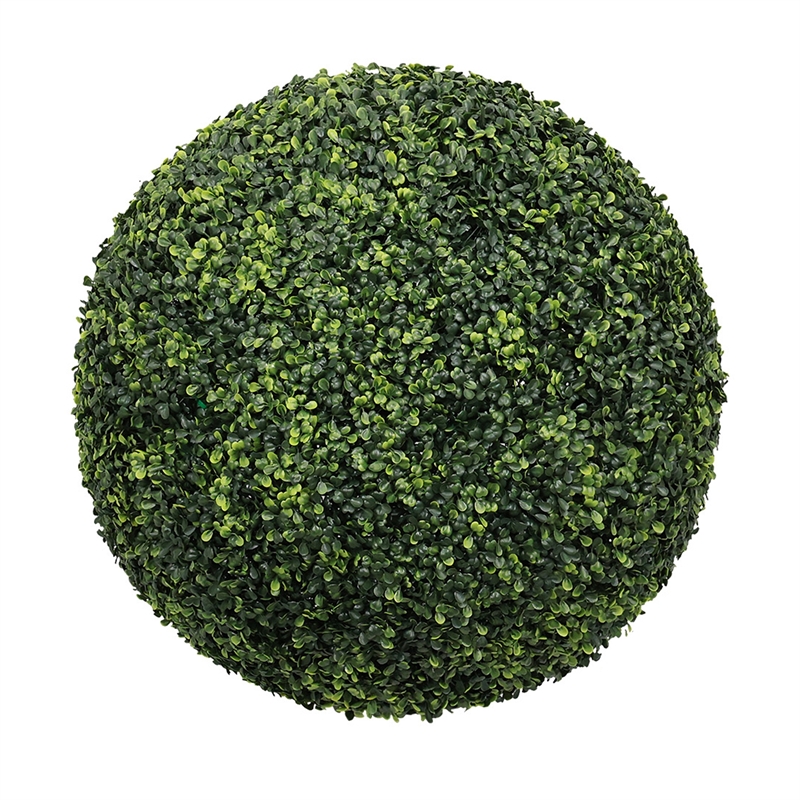Sophie Faux Boxwood Topiary Balls- Set of 2- Green Poly Silk 23 Inch