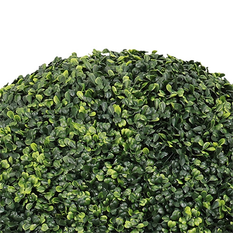 Sophie Faux Boxwood Topiary Balls- Set of 2- Green Poly Silk 23 Inch
