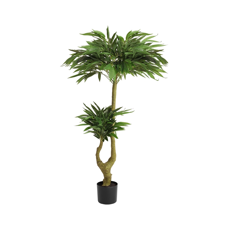 Aisha 5 ft Artificial Willow Tree with Poly Silk Foliage- 59 Inch