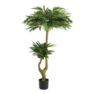Aisha 5 ft Artificial Willow Tree with Poly Silk Foliage- 59 Inch