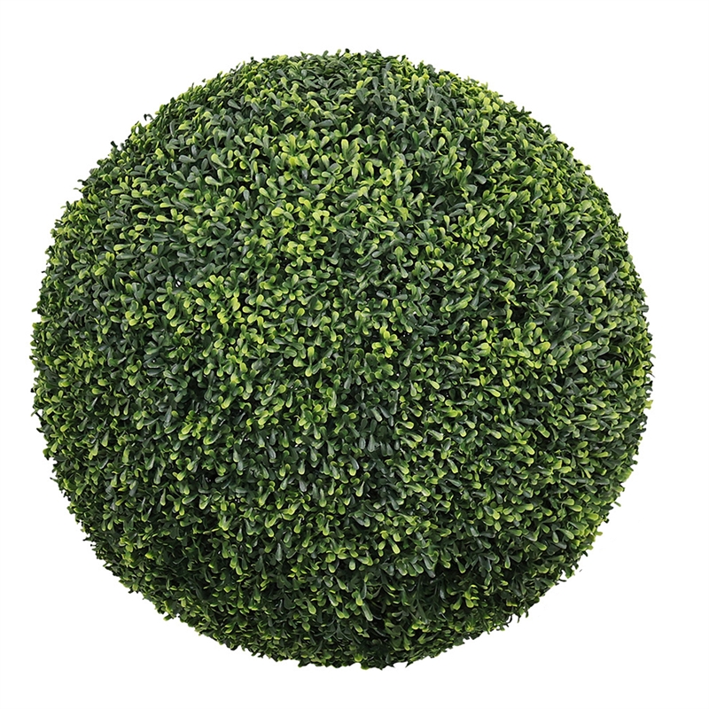 Sophie Faux Boxwood Topiary Balls- Set of 2- Green Poly Silk 23 Inch