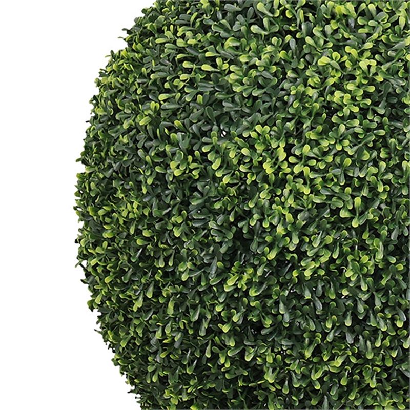 Sophie Faux Boxwood Topiary Balls- Set of 2- Green Poly Silk 23 Inch