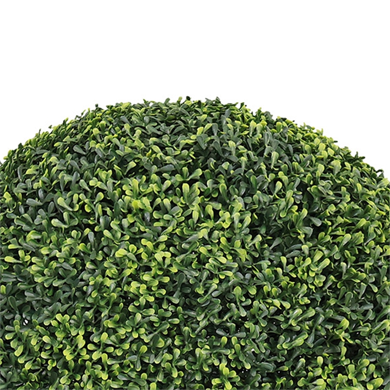 Sophie Faux Boxwood Topiary Balls- Set of 2- Green Poly Silk 23 Inch
