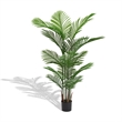Norah Faux Areca Palm Tree- Set of 2- 15 Folds- Green Poly Silk 63 Inch