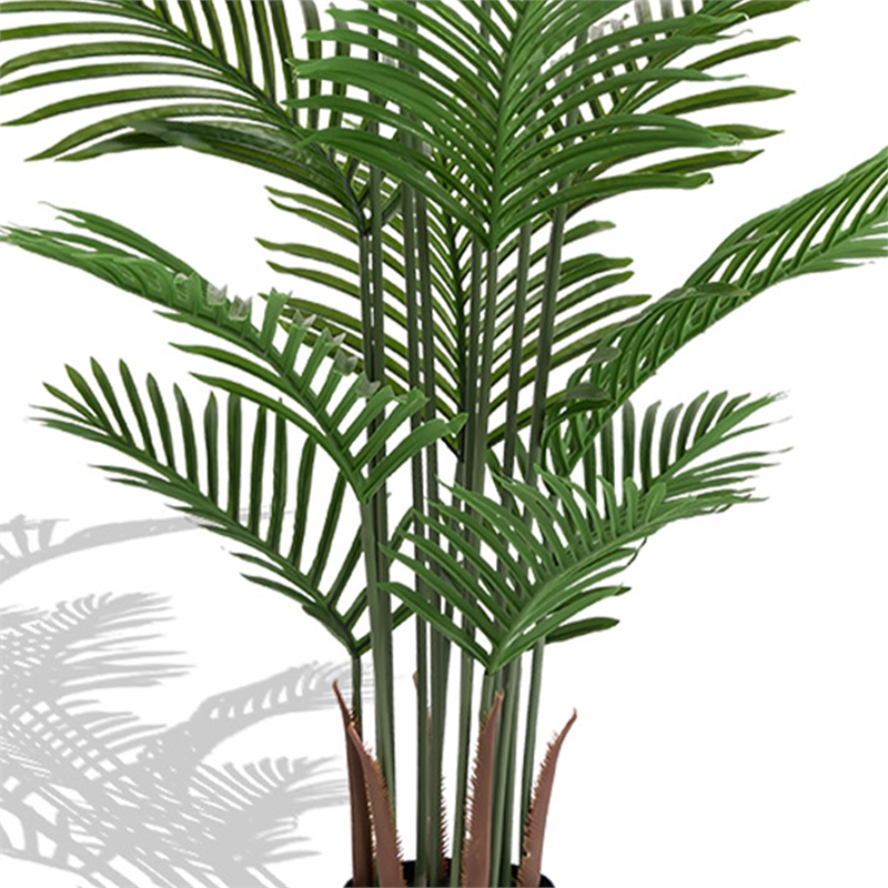 Norah Faux Areca Palm Tree- Set of 2- 15 Folds- Green Poly Silk 63 Inch