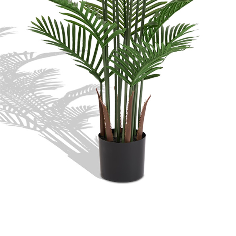 Norah Faux Areca Palm Tree- Set of 2- 15 Folds- Green Poly Silk 63 Inch