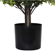 Manto Boxwood Topiary Ball Trees- Set of 2- Green Poly Silk 22 Inch