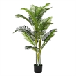Rita Artificial Palm Tree- Set of 2- Iron- Green Poly Silk 61 Inch