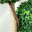 Raha Triple Ball Boxwood Tree in Black Pot- Lifelike Poly Silk 36 Inch