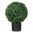 Jese Faux Boxwood Ball Topiary Tree- Set of 2- Faux Moss- Lifelike 21 Inch