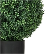 Jese Faux Boxwood Ball Topiary Tree- Set of 2- Faux Moss- Lifelike 21 Inch