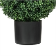 Jese Faux Boxwood Ball Topiary Tree- Set of 2- Faux Moss- Lifelike 21 Inch