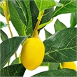 Artificial Lemon Tree with Lifelike Lemon- Black Pot- Lifelike 32 Inch