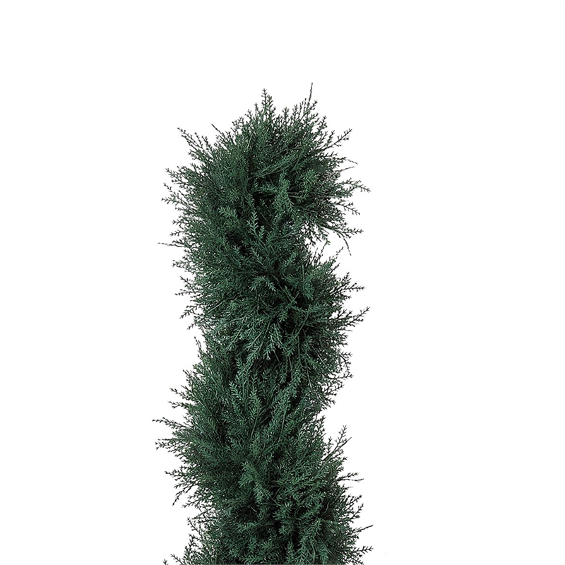 Celia Artificial Cedar Spiral Topiary Tree- Lifelike Poly Silk 36 Inch