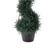 Celia Artificial Cedar Spiral Topiary Tree- Lifelike Poly Silk 36 Inch