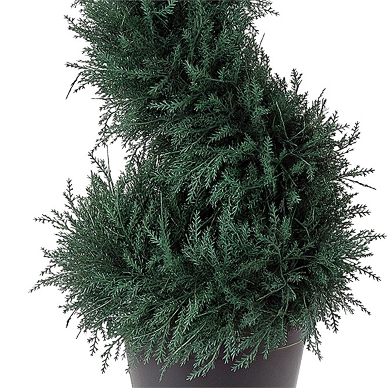 Celia Artificial Cedar Spiral Topiary Tree- Lifelike Poly Silk 36 Inch