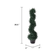 Celia Artificial Cedar Spiral Topiary Tree- Lifelike Poly Silk 36 Inch