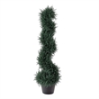 Celia Artificial Cedar Spiral Topiary Tree- Lifelike Poly Silk 36 Inch