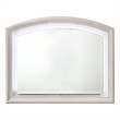 Remy Vanity Dresser Mirror w LED- Arched Frame- Antique White- 35x44