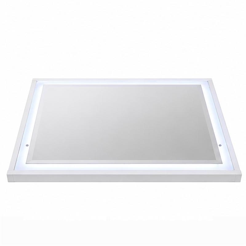 Esy Dresser Mirror- High Gloss White- LED Frame- Beveled Glass- 37x46