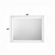 Esy Dresser Mirror- High Gloss White- LED Frame- Beveled Glass- 37x46