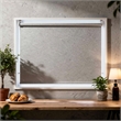 Esy Dresser Mirror- High Gloss White- LED Frame- Beveled Glass- 37x46