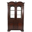 Shaya Hutch- 3 Glass Shelves- 6 Drawers- 2 Doors- Cherry Brown 88 Inch