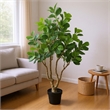 Wyatt 7 Ft Artificial Banyan Tree- Multibranch Trunk- Poly Silk 83 Inch