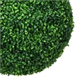 Zyra Artificial Boxwood Topiary Ball- Set of 2- Green Poly Silk 20 Inch