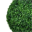 Zyra Artificial Boxwood Topiary Ball- Set of 2- Green Poly Silk 20 Inch