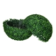 Zyra Artificial Boxwood Topiary Ball- Set of 2- Green Poly Silk 20 Inch