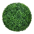 Zyra Artificial Boxwood Topiary Ball- Set of 2- Green Poly Silk 16 Inch