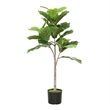 Moona Fiddle Leaf Fig Tree- 28 PEVA Leaves- Lifelike Poly Silk 43 Inch