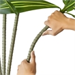 Kren Artificial Dracaena Tree- White Planter- Lifelike Poly Silk 72 Inch